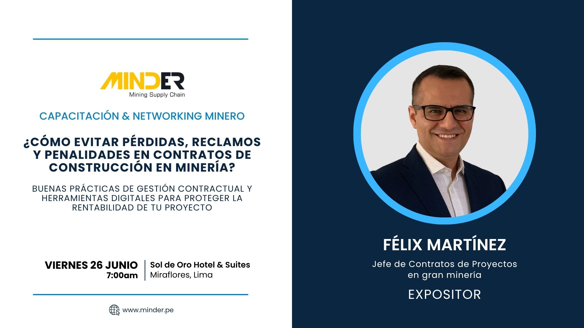 Banner Desayuno Minero - 26 Junio